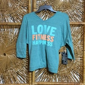 Crunch Women Athletic Top Blue Size Small